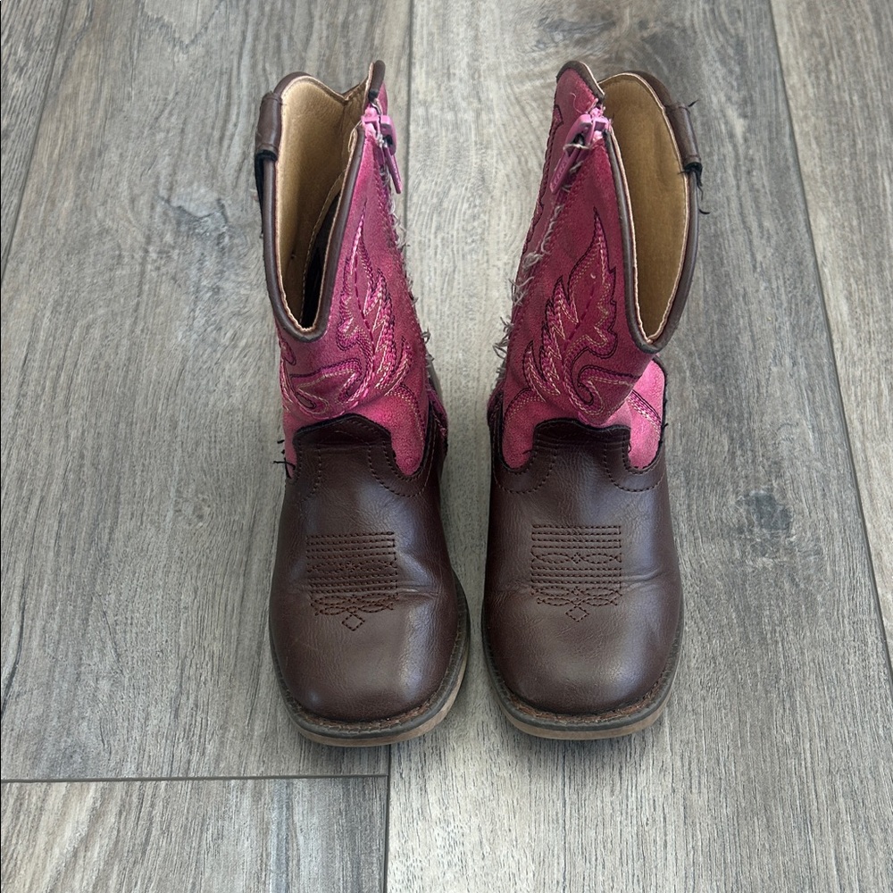 Toddler Girls Roper Cowgirl Boots - Picture 2 of 7